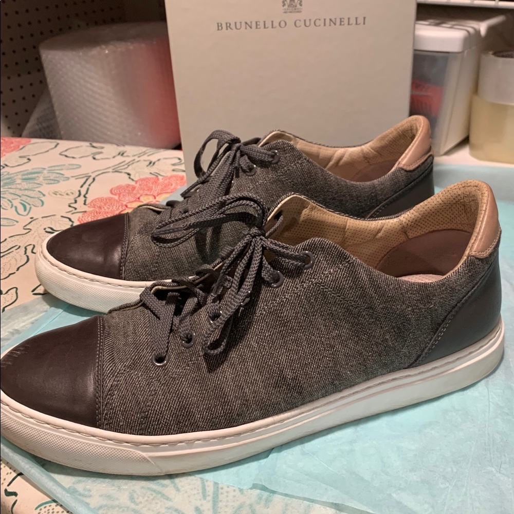 Men’s Classic Brunello Cucinelli Sneakers Size 44